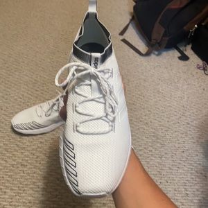 White adidas shoes only worn once